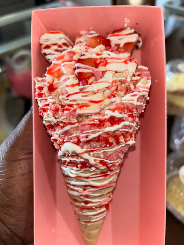 Cheesecake Waffle Cones